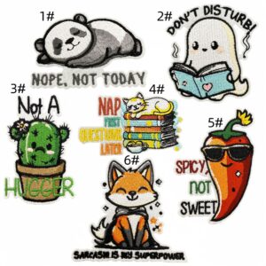 Animal cloth patch set 6 pieces