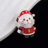 oly-e9e72afab649dd6b9190f60e691a3f1d Wholesale Christmas Santa Claus Snowflake Soft Pottery Beads for DIY Jewelry Making Resale Fashion Accessory