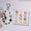 oly-e9f6adbcee6a213f5ba559c8ac8add7d Wholesale Trendy Cartoon Clock Acrylic Loose Beads Electroplated for DIY Keychain Phone Charm
