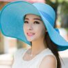 oly-ea0173ee18ff8dcb46fbcfb0ebf2f873 Wholesale Natural Straw Sun Hat Summer Beach Big Brim for Women Yellow Sun Protection Resale