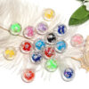 oly-ea0b2d16b835b7d8bba13749054b4fc2 Wholesale Christmas Acrylic Beads Metallic Snowflake Round 16mm for DIY Phone Chain Bag Charm Decorative Accessory