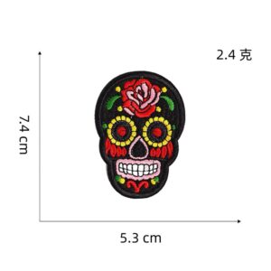 3# skull cloth stickers