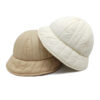 oly-ea40fabb092a0bd72b03317ee230cde1 Wholesale Down Cotton Winter Fisherman Hat Korean Style Solid White Warm Adjustable Fashion Resale