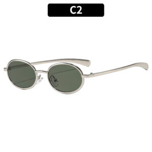 C2-Silver frame with dark green accents