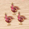 Wholesale Thanksgiving Fall DIY Keychain Pendant Zinc Alloy Pumpkin Design Bag Charm