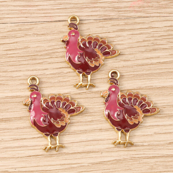 Wholesale Thanksgiving Fall DIY Keychain Pendant Zinc Alloy Pumpkin Design Bag Charm