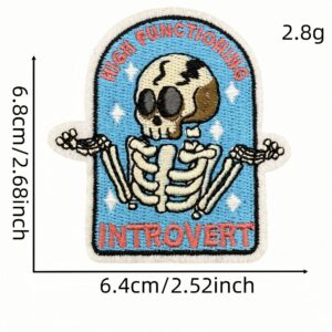 Cartoon skull cloth sticker 6 #
