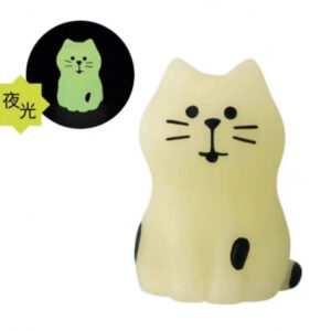 Glow-in-the-dark tabby cat