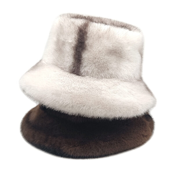 Wholesale Faux Fur Bucket Hat Thickened Ear Flap Winter Hat for Women