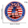 oly-ea9dfc1cd8c277b5260270adb1da3dd7 Wholesale 15-Piece Independence Day Embroidered Iron-On Patches Set, Round Patriotic Decorative Accents for DIY Clothing, Everyday Use