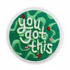 Wholesale Cartoon Healing English Embroidery Patch, Green Series Decorative Fabric for Clothing and Bag Repair
