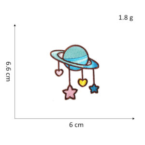 Planet cloth stickers-1#* Hot Melt Adhesive cloth stickers