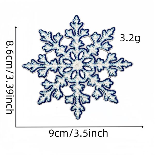 oly-eabe0778ba1ef40e49190d1cfff6d810 Wholesale Christmas Embroidery Patches Cartoon Deer Snowflake Polyester Thread Boutique Resale Accessory