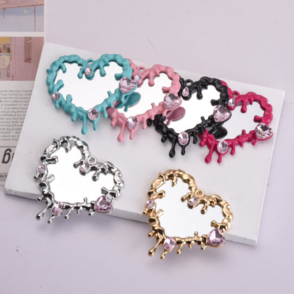 oly-eaccc4558060ee676297a22fd6d653be Wholesale Y2K Love Drop Pendant Black Alloy Fashion Jewelry Accessory Boutique Resale