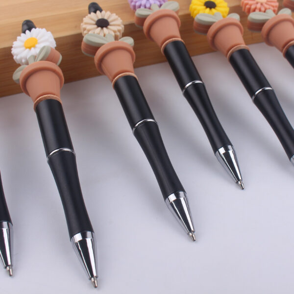 oly-ead6fce4805f0deff25f5503b09fa259 Wholesale Cartoon Sunflower DIY Beaded Pen Fashion Accessory Craft Supply