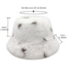 Wholesale Trendy Faux Fur Bucket Hat Women's Winter Warm Cap Fashion Accessory Gift