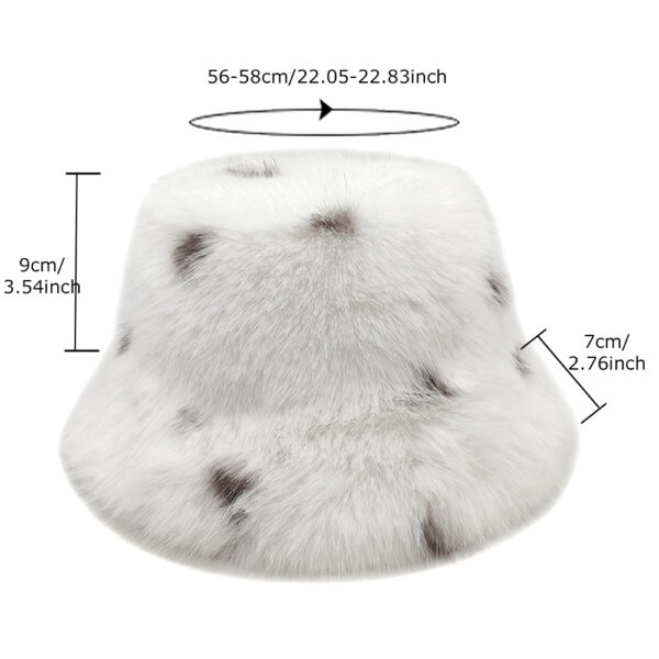 Wholesale Trendy Faux Fur Bucket Hat Women's Winter Warm Cap Fashion Accessory Gift