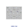 Wholesale 2/4/8pcs Vintage Multi Style Bow Gift Floral Print Mini Cup Keychain Sticker