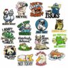 oly-eb17b81bfc2600f0b460a5493d53bd82 Wholesale Cartoon Animal Embroidered Patches – Shark & Shrimp Theme, Decorative Accent for Boutique Resale