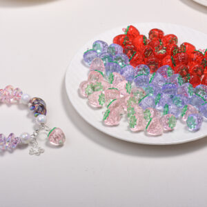 oly-eb19dc6c181c989b1aadf0bff6fadff0 Wholesale Purple Strawberry Acrylic Loose Beads DIY Fashion Accessory for Phone Chain Bag Charm Resale