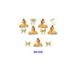 Wholesale 8pcs Watercolor Fairytale Maiden Heart Snow Rose Bow Mixed Decor Mini Cup Keychain Sticker OLY Exclusive