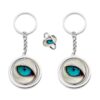 oly-eb43b0b7de8359eea351db2b110ea030 Wholesale Glow in the Dark Eye Keychain Metal Car Key Accessory Boutique Resale Gift