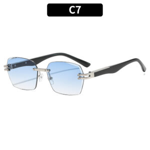 C7-Silver Frame Double Blue Film