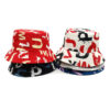 Wholesale Graffiti Letter Bucket Hat Sunscreen Fashion Accessory Trendy Gift for Couples