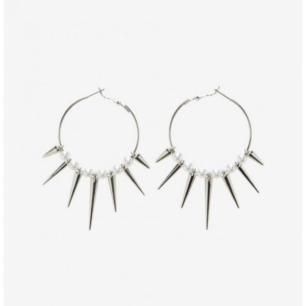oly-eb7e9ebfbee8796df2c7501bf6f30233 Wholesale Punk Gothic Spike Earrings for Men Women Geometric Hoop Design Alloy Handmade Jewelry Accessory