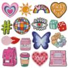 Wholesale Polyester Colorful Embroidered Patches for Bags Trendy Resale Accessory