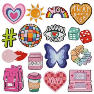 Wholesale Polyester Colorful Embroidered Patches for Bags Trendy Resale Accessory