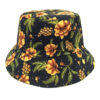 Wholesale Floral Rhinestone Double Sided Bucket Hat Sun Protection Casual Fashion Accessory Gift
