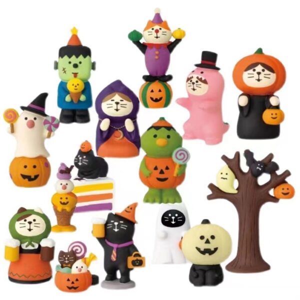 Wholesale Halloween Cat Pumpkin Monster Scene Decor - Chic Party Gift or Home Decor Accessory