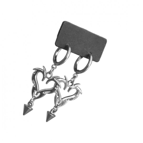 oly-ebb0dbcb53dcbc823b0516fbb2ddd68e Wholesale Gothic Y2K Flame Spike 304 Stainless Steel Earrings Punk Rock Fashion Jewelry