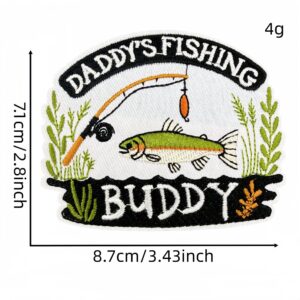 Fishing themed cloth stickers 12 #