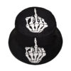 oly-ebe5ea8eb9fef7b5ddee3e972d24fb1a Wholesale Skull Fingers Pattern Fisherman Hat Reversible Outdoor Sun Hat for Men Women Fashion Accessory for Daily Use