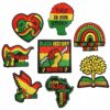 oly-ec123cad7e4c1a84da11895b2bdba8e9 Wholesale Black History Month Colorful Embroidered Fabric Patch Polyester Thread Decorative Gift