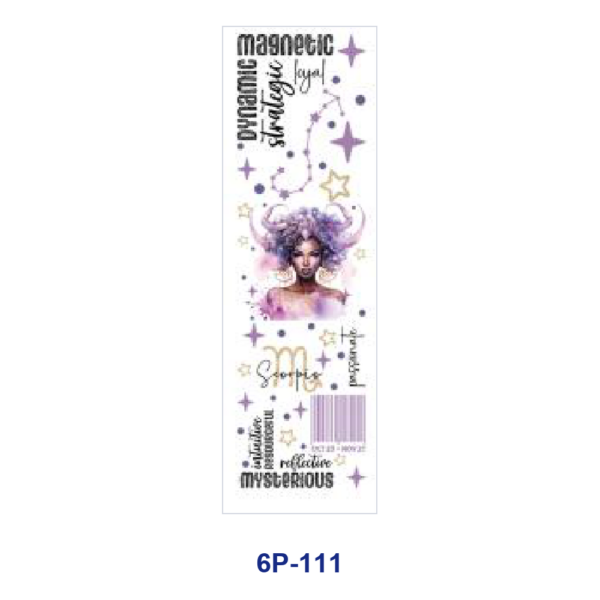 Wholesale 2/8/16pcs UV DTF Stickers Zodiac Figure Star Constellation Positive Text Print Pen and Bookmark Stickers