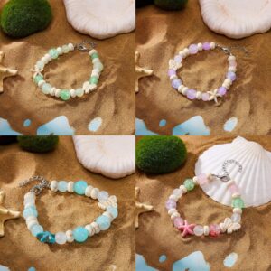 Wholesale Natural Shell Crushed Stone Beaded Bracelet Bohemian Women's Fashion Jewelry Accessory Gift
