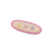 oly-ec5f74bcfc369984f9ff516a87acee5b Wholesale Fashion Pink Plaid Star Print Oval Duckbill Hair Clip, Plastic Hair Accessory for Women