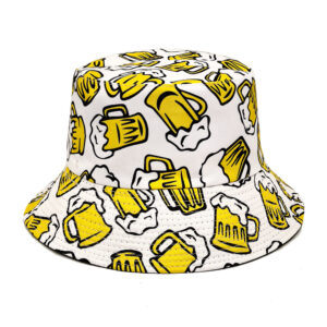 oly-ec698cfcc84bcccdba4d3876744b41a9 Wholesale Beer Pattern Bucket Hat Unisex Sun Protection Boutique Fashion Accessory