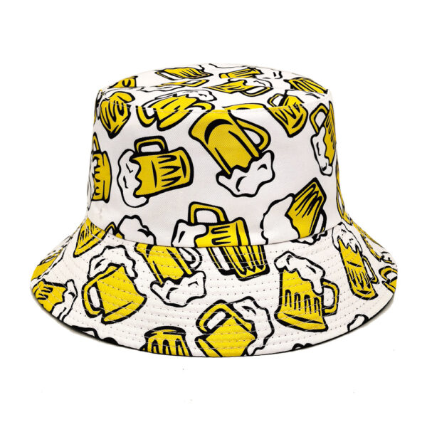 oly-ec698cfcc84bcccdba4d3876744b41a9 Wholesale Beer Pattern Bucket Hat Unisex Sun Protection Boutique Fashion Accessory