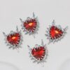 oly-ec6e431edf1f966625009899ea64fde7 Wholesale Gothic Punk Love Heart Rhinestone Pendant Necklace, Trendy Jewelry Accessory for Party Gift