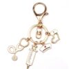 Wholesale Medical Theme Alloy Keychain Nurse Stethoscope Design Fashion Accessory Gift