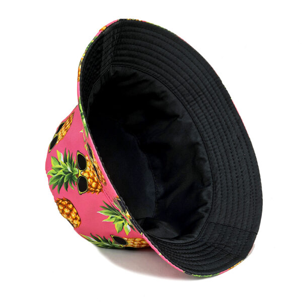 Wholesale Pineapple Print Bucket Hat Sun Protection Casual Accessory for Resale