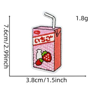 Strawberry love cloth sticker 6#