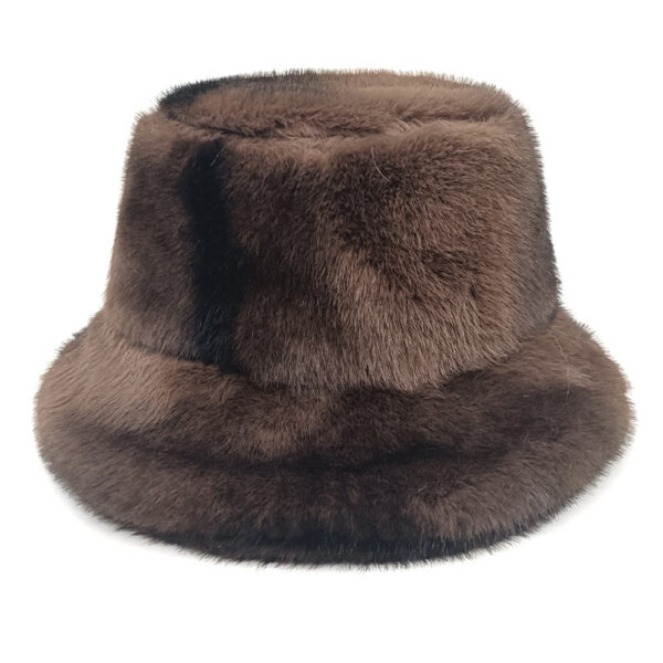 Wholesale Faux Fur Bucket Hat Thickened Ear Flap Winter Hat for Women