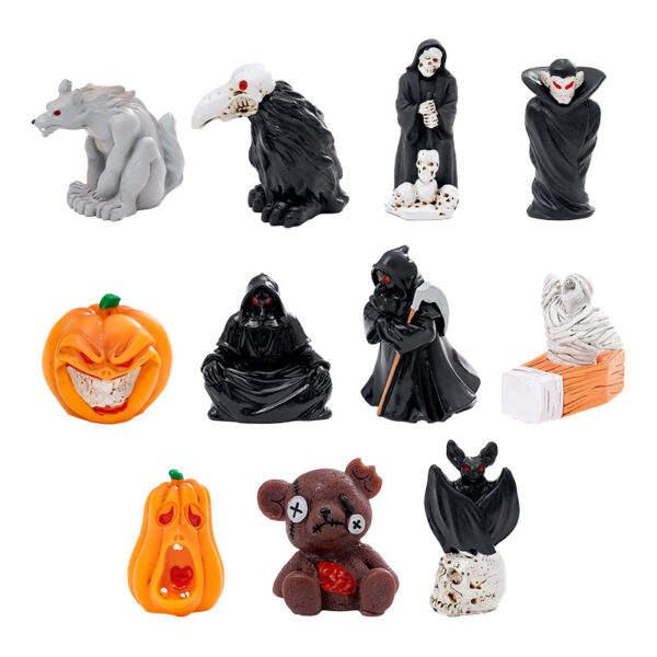 oly-ecd010965737c7f4a59696dd12392c28 Wholesale Resin Cartoon Werewolf Figurine Halloween Car Desk Decoration