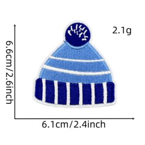 Blue christmas cloth stickers 24#