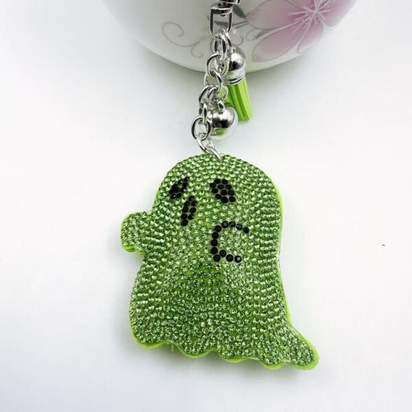 Wholesale Korean Velvet Rhinestone Ghost Keychain Trendy Bag Charm